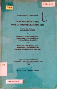 International Conference on Tanker Safety and Pollution Prevention, 1978