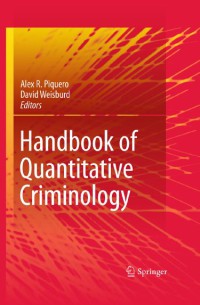 Handbook Of Quantitative Criminology