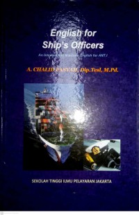 English For Ship's Engineer Officers An Intermediate Maritime English For ANT 1