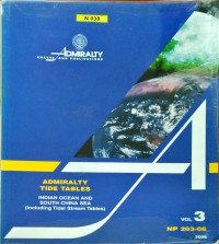 Admiralty Tide Tables : Indian Ocean And South China Sea : Volume 3 NP 203-06 2006