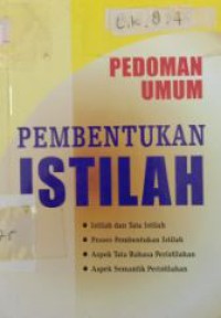 Pedoman Umum Pembentukan Istilah