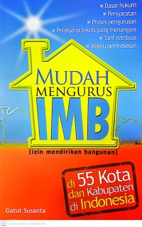 Mudah Mengurus IMB (Izin Mendirikan Bangunan)