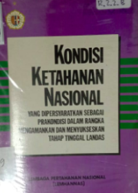 Kondisi Ketahanan Nasional