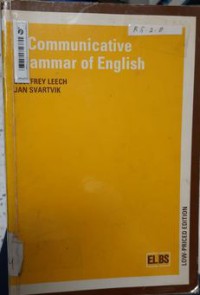 A Communicative Grammar Of English