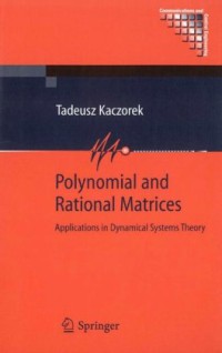 Polynomial and rational matrices : Applications in dynamical systems theory