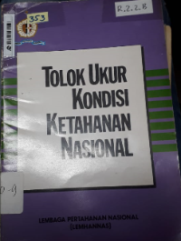 Tolak ukur Kondisi Ketahanan Nasional