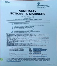 Admiralty Notices to Marines Weekly Edition 12