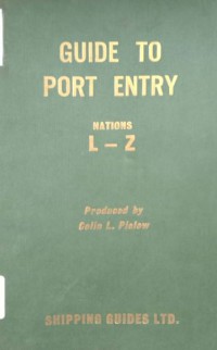 Guide To Port Entry : Nations L-Z