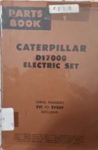 Caterpillar D17000 Electric Set