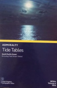 Admiralty Tide Tables : South Pasific Ocean : NP204 Vol.4 2016