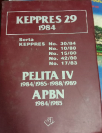 Keppres 29 1984 Pelita IV