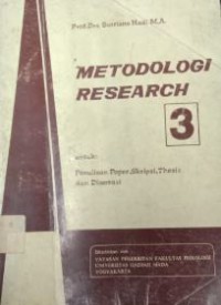 Metodologi Research III