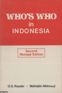 WHO'S WHO IN INDONESIA