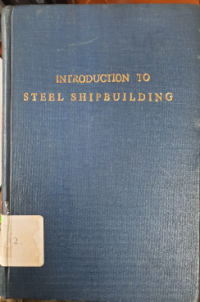 Introduction To Steel Shipbuilding 2nd Ed