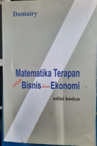 Matematika Terapan untuk Bisnis dan Ekonomi