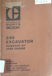 245 Excavator Powered By 3406 Engine