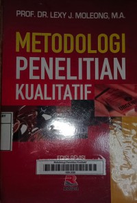 Metodologi Penelitian Kualitatif