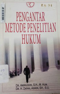 Pengantar Metode Penelitian Hukum