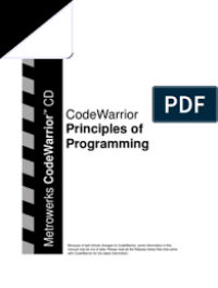 CodeWarrior Principles of Programming