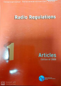 Radio Regulations 1 : Articles Edition of 2008