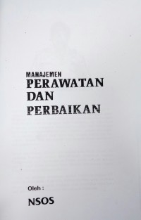 Manajemen Perawatan Dan Perbaikan Kapal