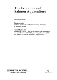 The Economist Of Salmon Aquaculture Second Edition