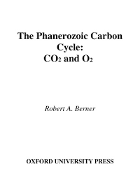 The Phanerozoic Carbon Cycle : CO2 and O2