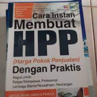 Cara Instan Membuat Hpp ( Harga Pokok Penjualan ) Dengan Praktis