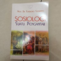 Sosiologi Suatu Pengantar